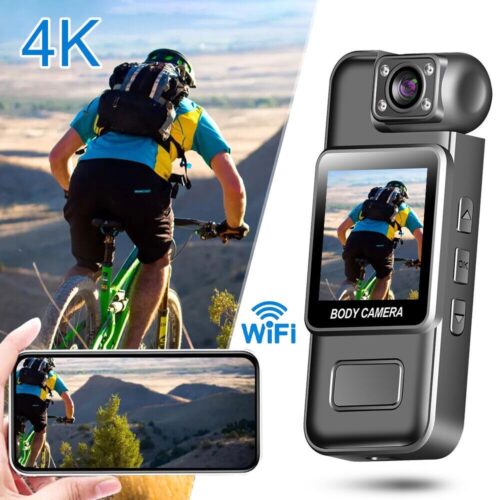 1080P HD Wearable Sports Camera, 1000mAh Rechargeable Battery, Night Vision, 180° Rotatable Lens, Loop Recording, USB Charging, Compatible with Tablet, ABS Material, for Outdoor Activities - Ideal Christmas Gift