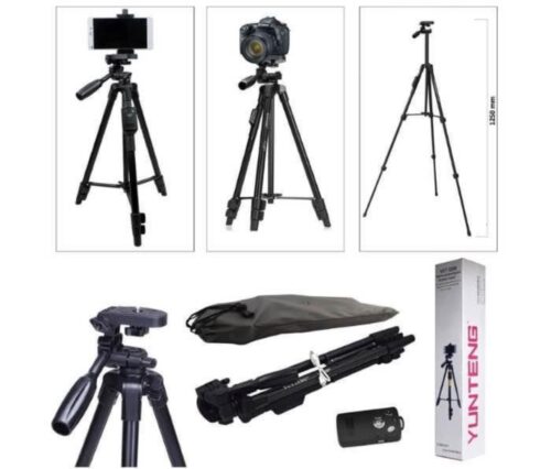 VCT 5208 Tripod For Mobile and Camera with Bluetooth Remote