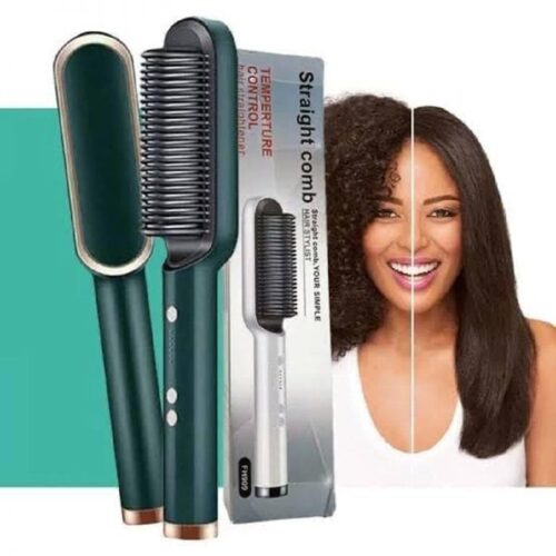 FH909 Hair Straightener Brush Comb For Women & Girl, Hair Styler
