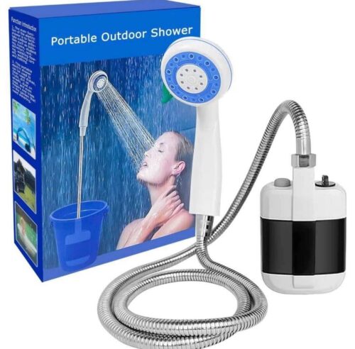 Portable Camping Shower, USB Rechargeable Outdoor Shower Pump, Electric Camp Shower