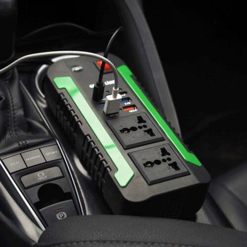 Green Lion Spark 300 Car Power Inverter - Black