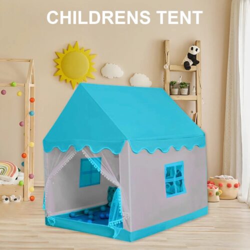 Children Play Tent Toy Tent for Toddlers Kids with Windows Playhouse Tent Castle House Child Room Indoor Outdoor Playhouse Tent