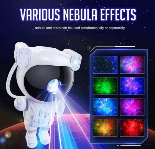 Astronaut robot Star Projector Night Light Galaxy Starry Nebula Ceiling Projection Lamp | 360°Adjust