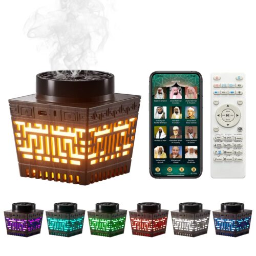 Telawah Incense Burner Bakhoor USB Electric Speaker Muslim Bakhor Rechargeable Quran Holder For Home Decoration Car Diffuse