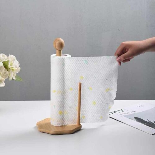 Wooden Household Paper Towel Rack Beech Oil Absorbent Paper Towel Rack