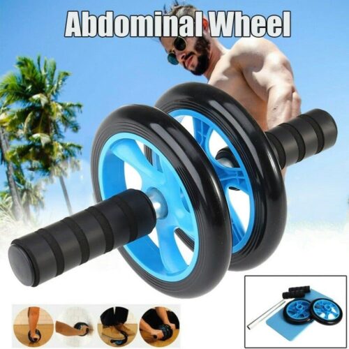 Fitness Equipment Dual Wheel Ab Roller Abdominal Fitness Equipment Core Workout Tool with Knee Pad Home Fitness familiar