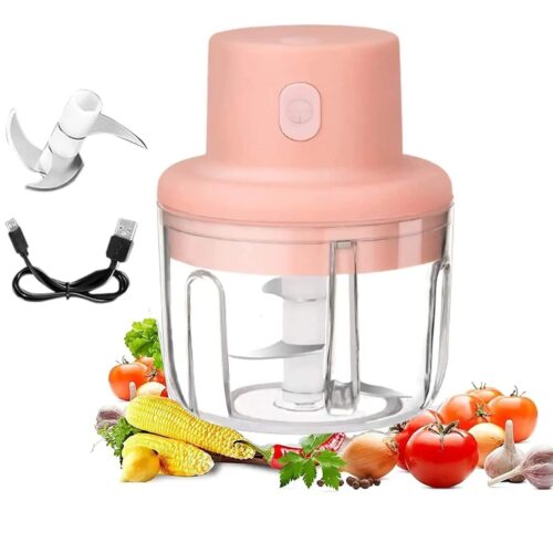 Portable USB Rechargeable Electric Fruit Vegetable Onion Garlic Cutter Food Speedy Chopper, Slicer, Food Processor de