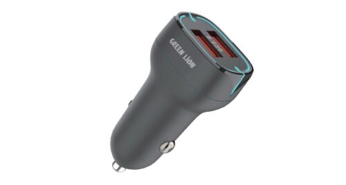 Green Lion Car Charger QC3.0 18W + QC3.0 36 W - Black