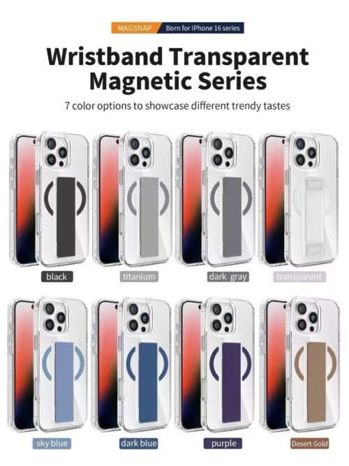 Wristband Transparent Maganetic Shell Case IPhone