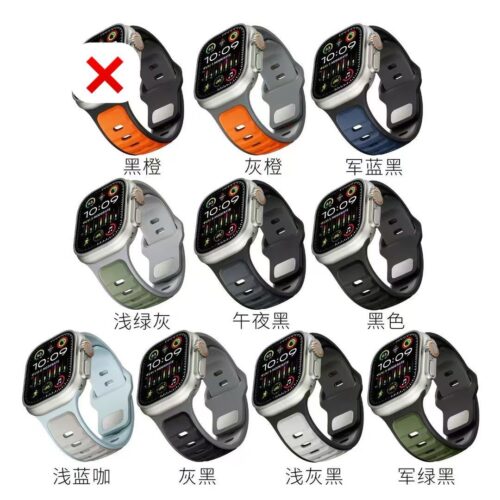 APPLE WACH BAND SILICON SPORT STYLES 42/44/45/49mm