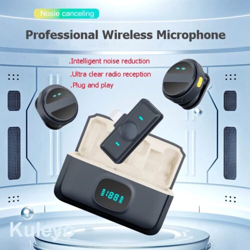SX21-micro Wireless Tie Round Magnetic Digital Mic Wireless Collar Lavalier Lapel Microphone with Charging Box for Smartphone act