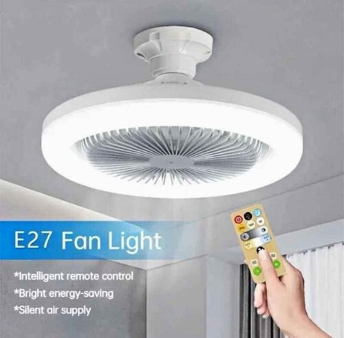 Ceiling fan with remote control and 3_speed