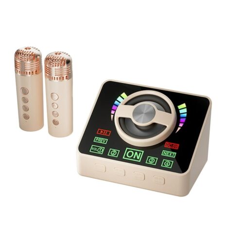 Karaoke Machine Portable Speaker With Wireless Mic Blue Tooth Speaker For Home Family Party Singing Outdoor Picnic Activities ut