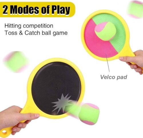 Toys for 3-8 Year Old Boys and girls Toss & Catch Ball Racket Set Indoor & Outdoor Toy Tennis Baseball Summer Game Sports Sand & Beach Toys for Kids Presents Christmas Birthday Gifts Dic