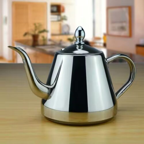 1.0l stainless steel teapot drip coffee kettle teapot with tea strainer or infuser small kettle tea kettle Teaware sets