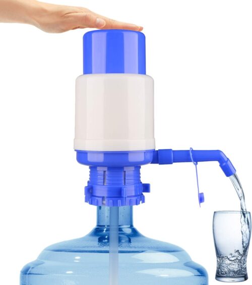 Manual Water Bottle Pump, Easy Drinking Water Pump, Easy Portable Manual Hand Press Dispenser Water Pump for Universal 2-5 Gallon Bottle Coolers dic