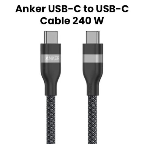 Anker USB-C to USB-C Cable | 240 W | Upcycled-Braided | 6ft