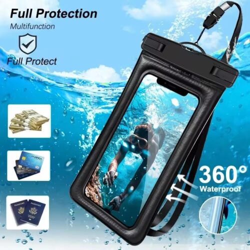 Floating Airbag Waterproof Swimming Bag Phone Case For iPhone 11 12 13 14 Pro Max Samsung S23 S22 Xiaomi 13