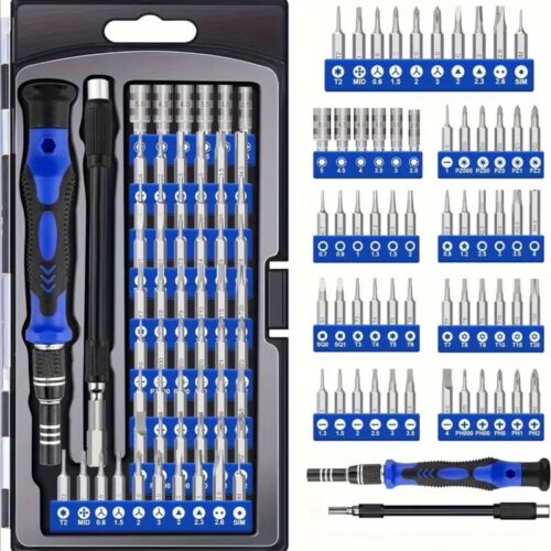 60 in 1 Precision Screwdriver Kit, Electronics Repair Tool Kit, Magnetic Driver Kit with Flexible Shaft, Extension Rod for Mobile Phone, Smartphone, Game Console, PC, Tablet ma