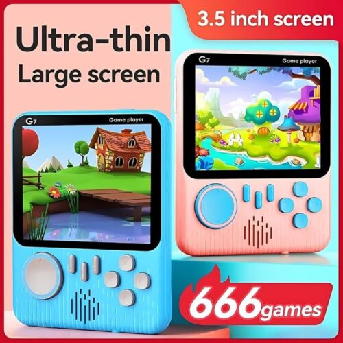 Mini G7 Retro Handheld Game Console | 666 Classic GamesLCD Display Best gift For your Kids ml