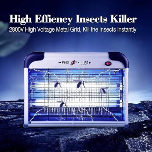 Mosquito Killer, Fly and Insect Killer 20W UV light Attract to Zap Flying Insects Playing Excellent Role as Bug Zapper, Swatter, Wasp White,Lc