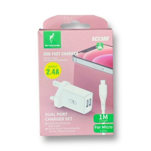 SKY DOLPHIN MICRO DUAL PORT HOME CHARGER UT