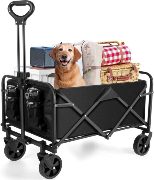 Folding Wagon Trolley Cart for Outdoor Picnic & Camping Load Capacity 30/35/50 KG