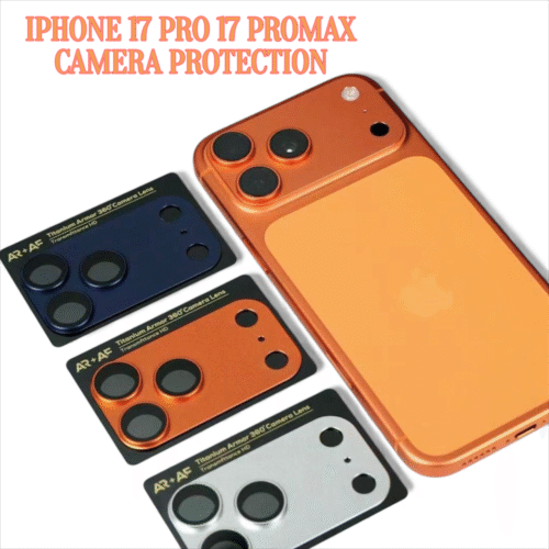 Camera Lens Protectors for iPhone 17 Pro, Metal Aluminum Alloy Tempered Glass Camera Protectors, [Military Grade Shatterproof] [Compatible with Cases]